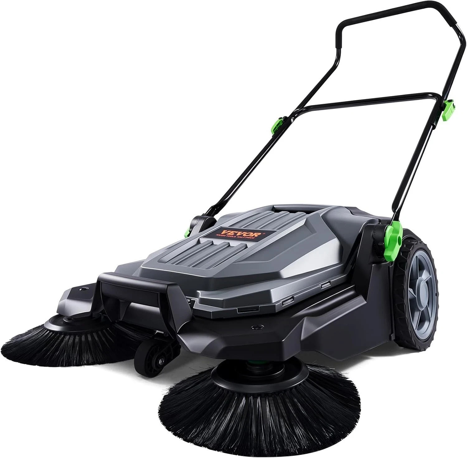 Walk-Behind Hand Push Floor Sweeper 25 6 Inch Sweeping Width Manual Non Electric
