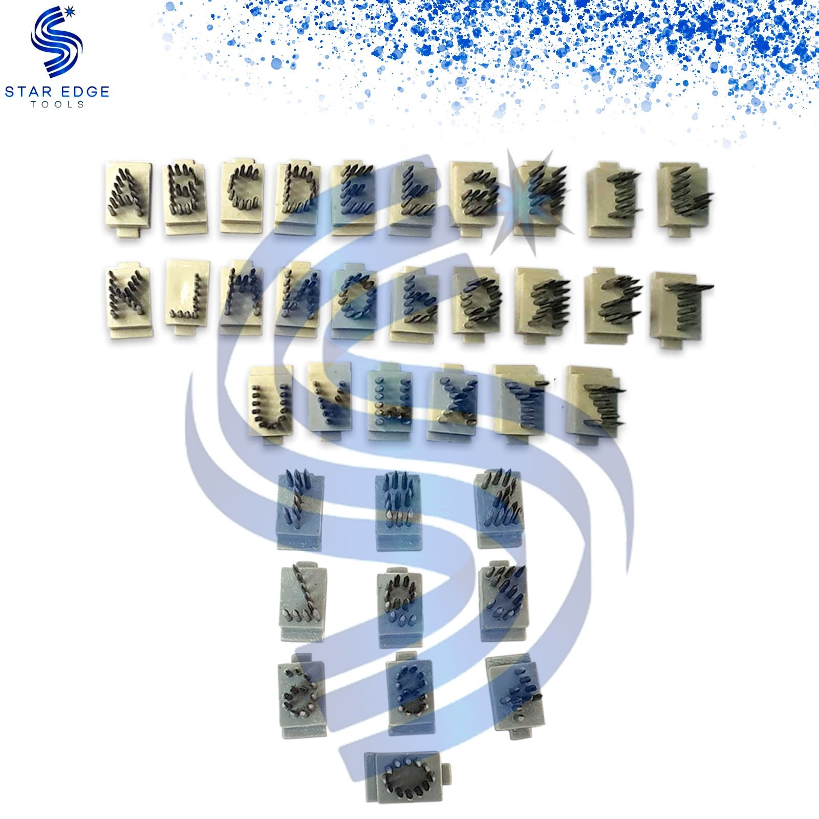 2 Sets 3/8″ Tattoo Digits 0-9 & Letters A-Z Compatible with Stone Livestock Plie