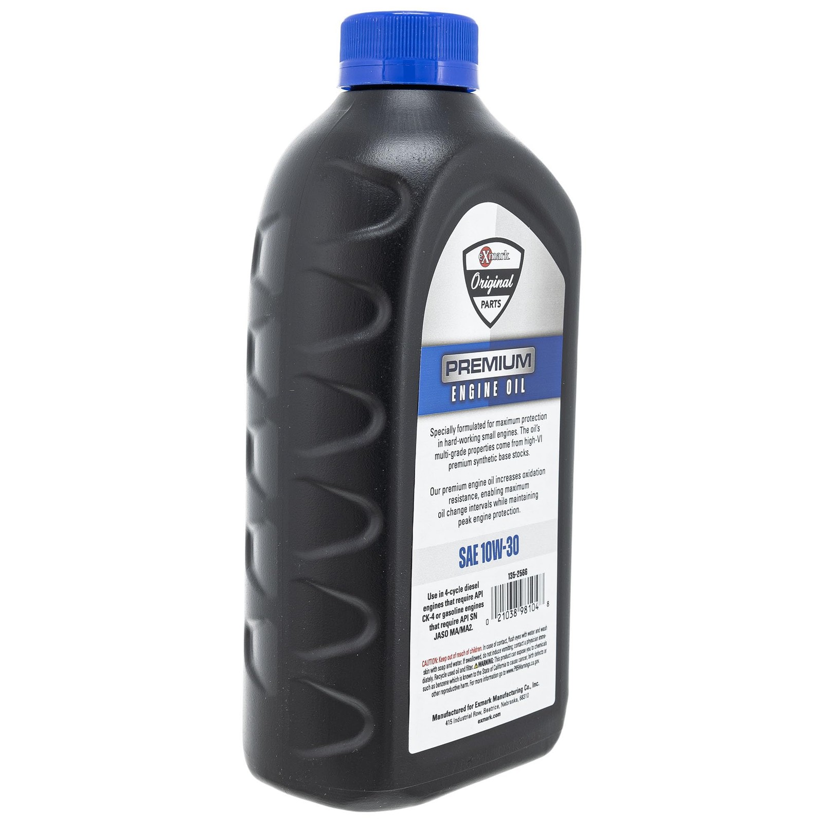 Exmark 135-2566 Engine Oil 10W-30 Full Synthetic Quart Bottle 12 Pack