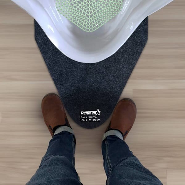 Wcbasix Urinal Mat Floor-Damage/odors From Urine Splash Case Of 12