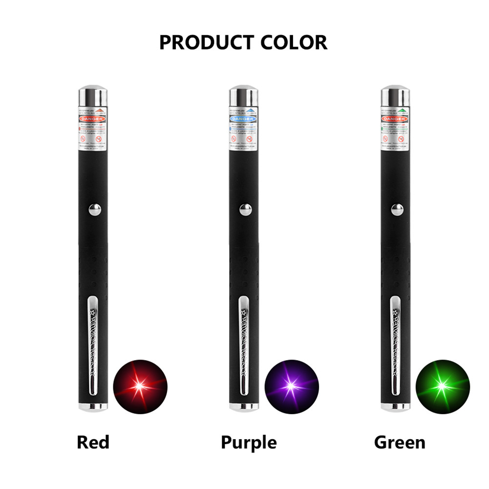 3 Packs Color 900Mile Laser Pointer Pen Green Blue Red Light Visible Beam Laze