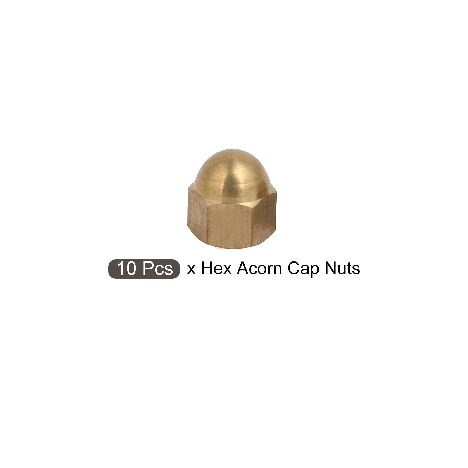 METALLIXITY Acorn Cap NutsM5x0.8mm 10Pcs, Brass Acorn Dome Cap Head Hex Nuts …
