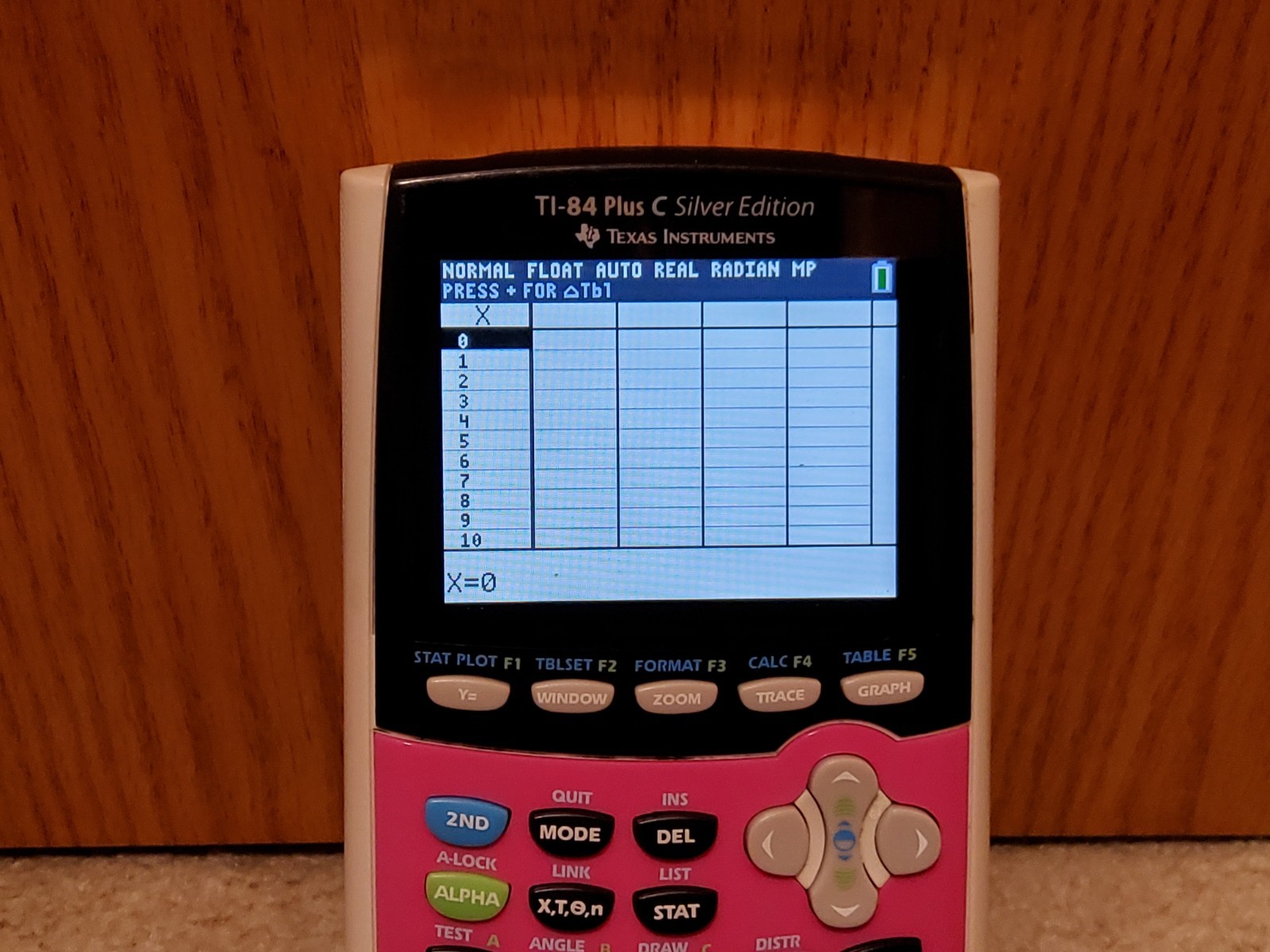 Texas Instruments TI-84 Plus C Silver Edition Graphing Calculator Pink TESTED