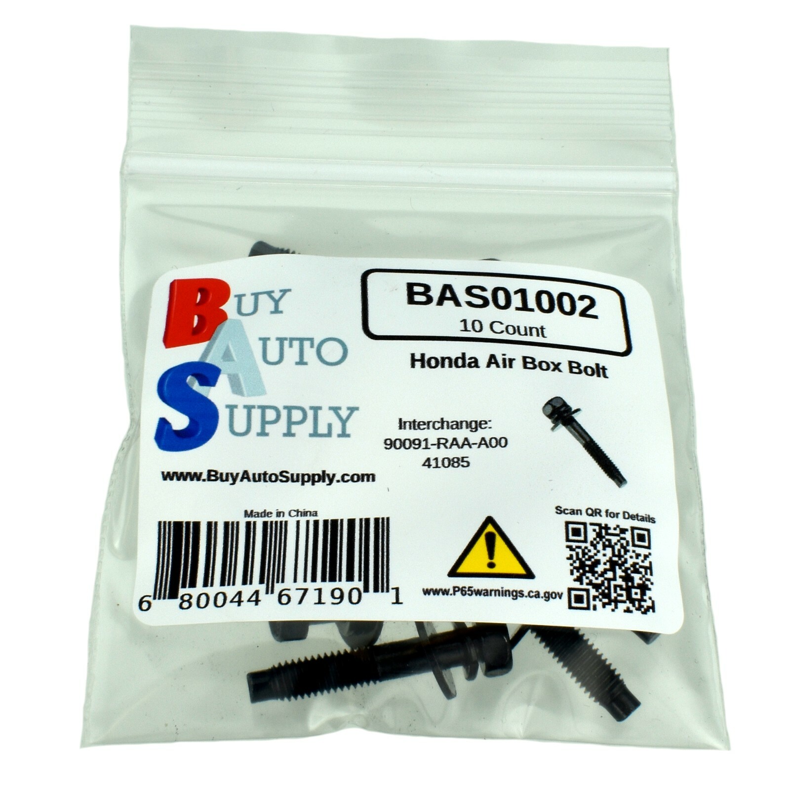 Air Cleaner Box Lid Bolt / Screw 5×28 Replaces Honda 90091-P36-000, 90091-RAA-A0
