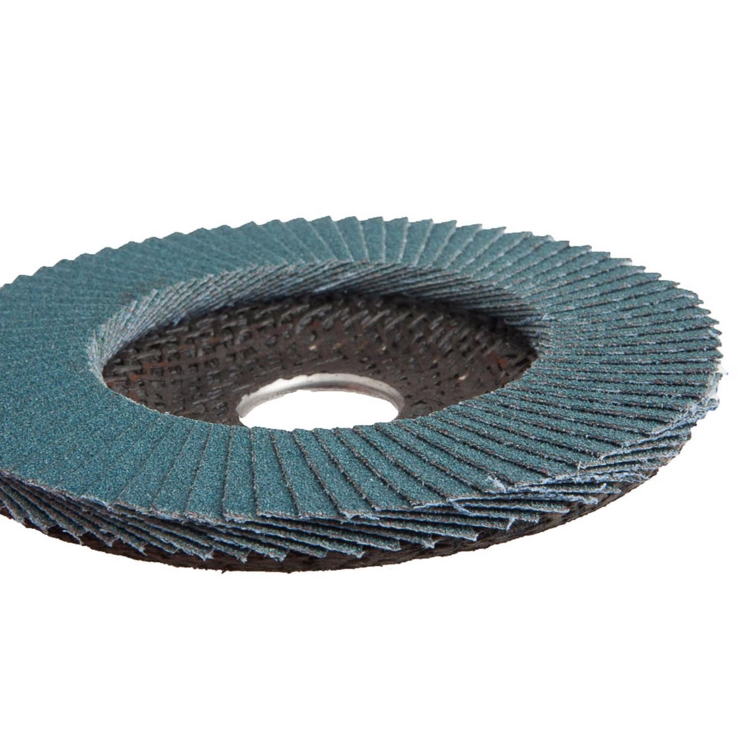Forney 71928 Zirconia Aluminum 80-Grit 13,300 rpm Blue Flap Disc 4-1/2 Dia. in.