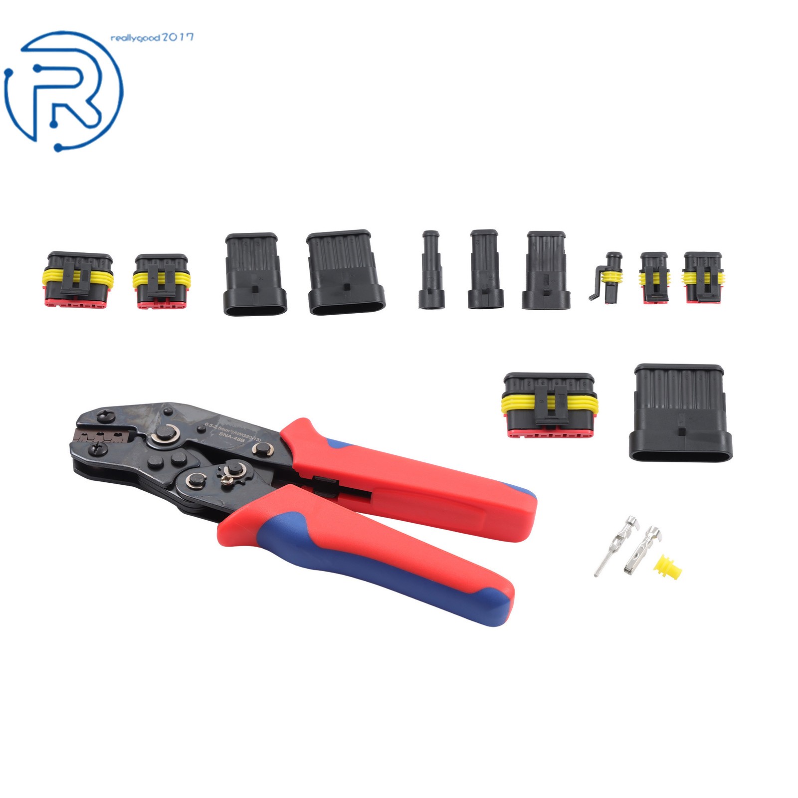 800Pcs Automotive Electrical Wire Connectors Plug Kit W/Tool 1/2/3/4/5/6 Pin