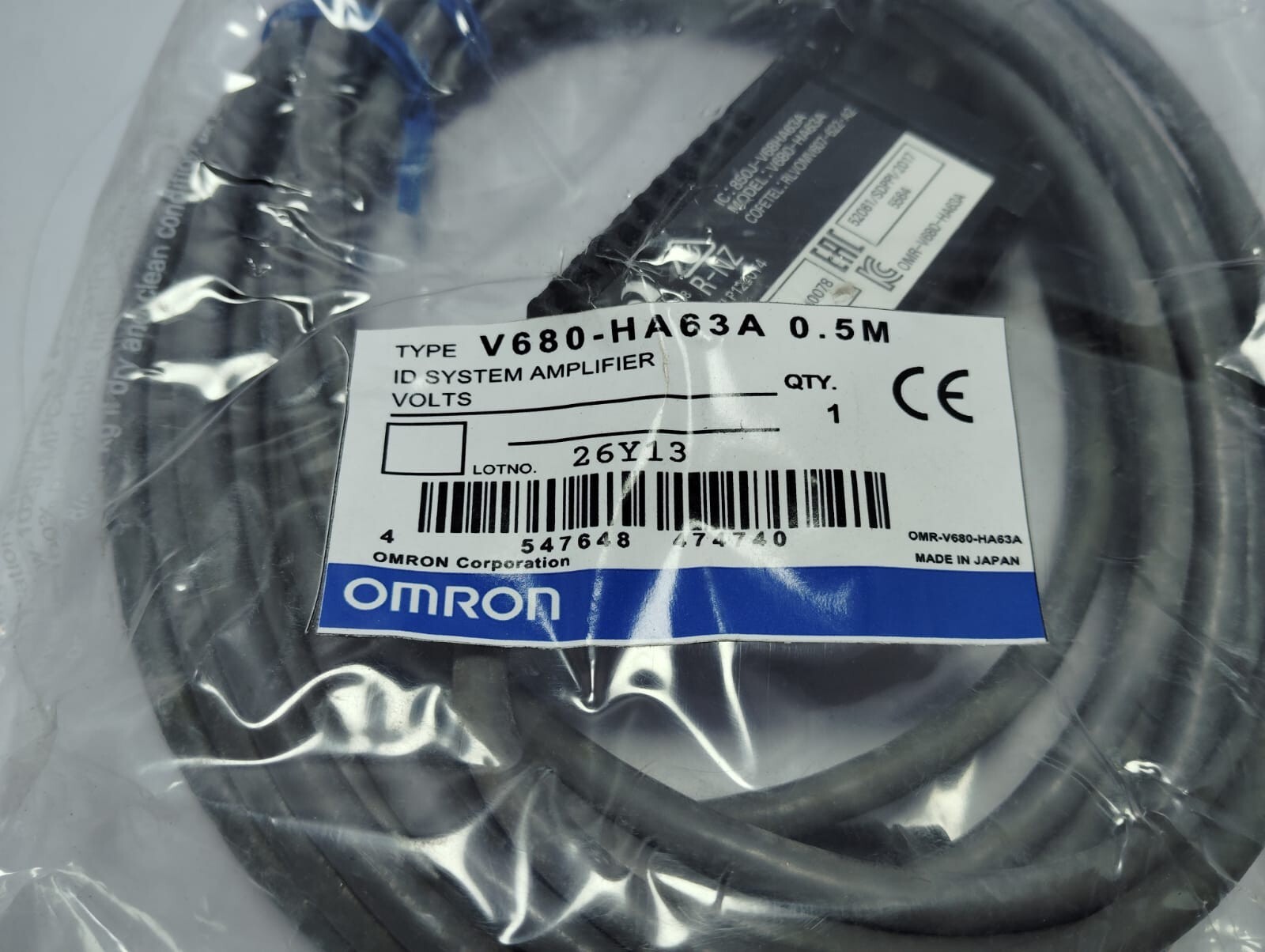 Omron V680-HA63A 0.5M RFID Amplifier Unit