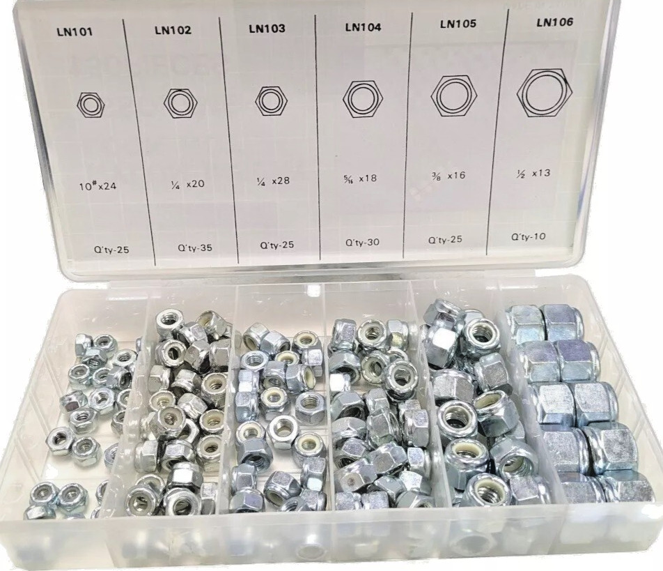 150-PC. Nylon Insert Lock Nut Set