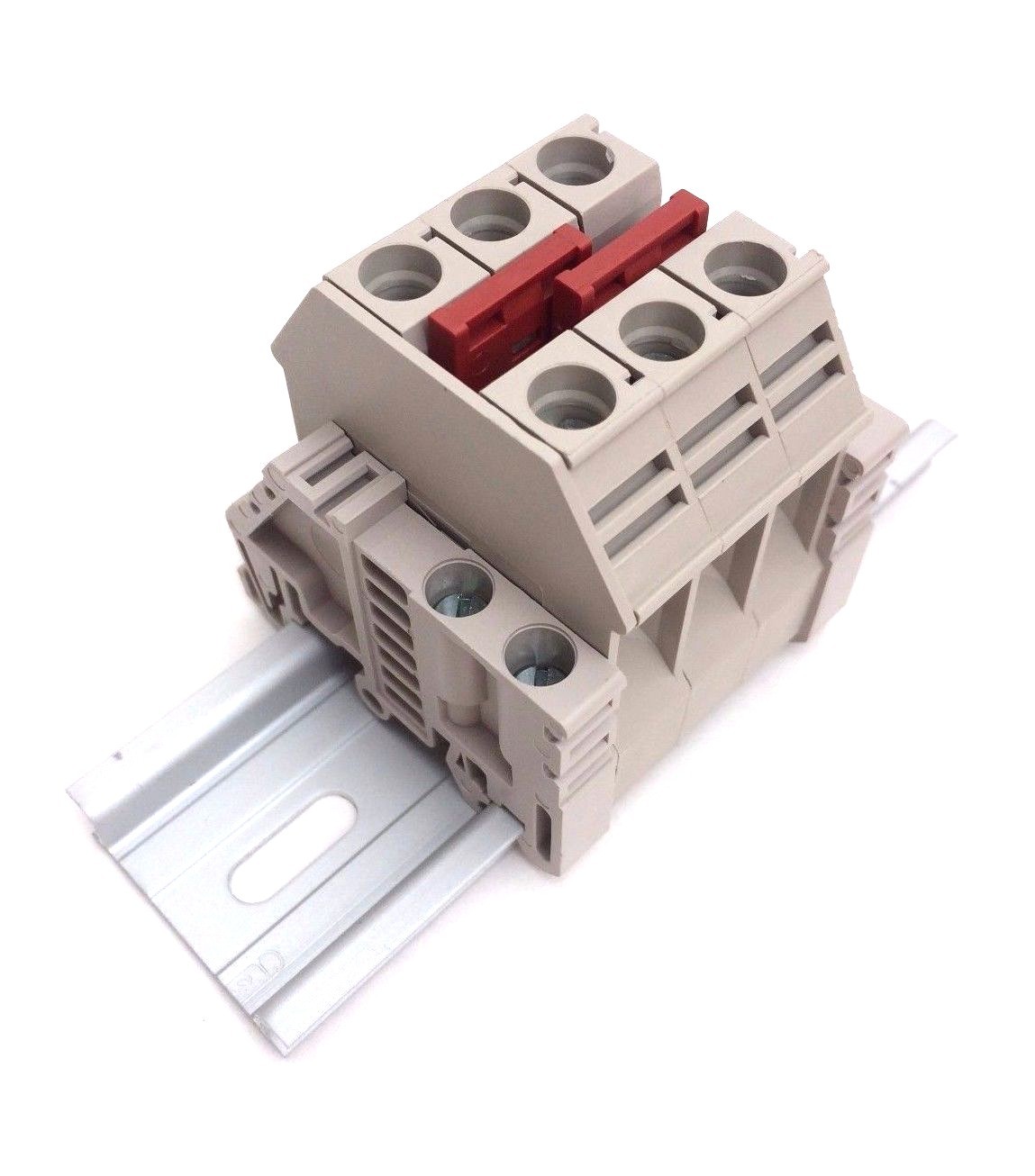 Solar Combiner Box Connector DIN Rail Terminal Blocks Dinkle 6AWG 60A 600V
