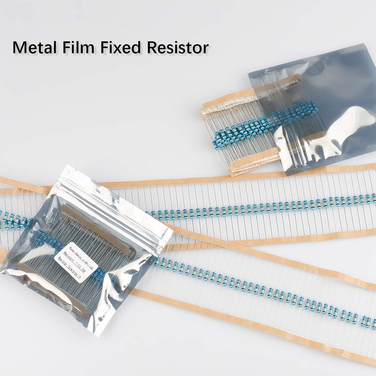 100Pcs 2W(2 Watt) Metal Film Resistors Kit ±1% 1Ω-10M Ohm 134 Values Option