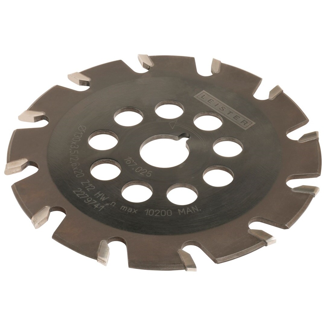 Leister Tungsten carbide milling blade, ø130 x 2.8mm,T12,parabolic form 167.025