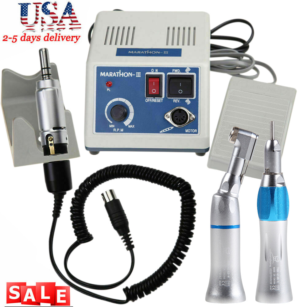 Electric Micromotor Dental Lab Marathon 35K RPM Polishing/Low Speed Handpiece OR