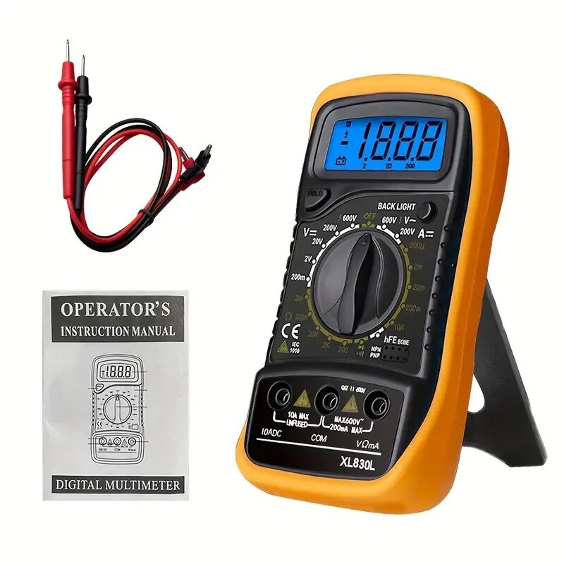 XL830L Digital Multimeter Handheld Multimeter Digital Beep Meter