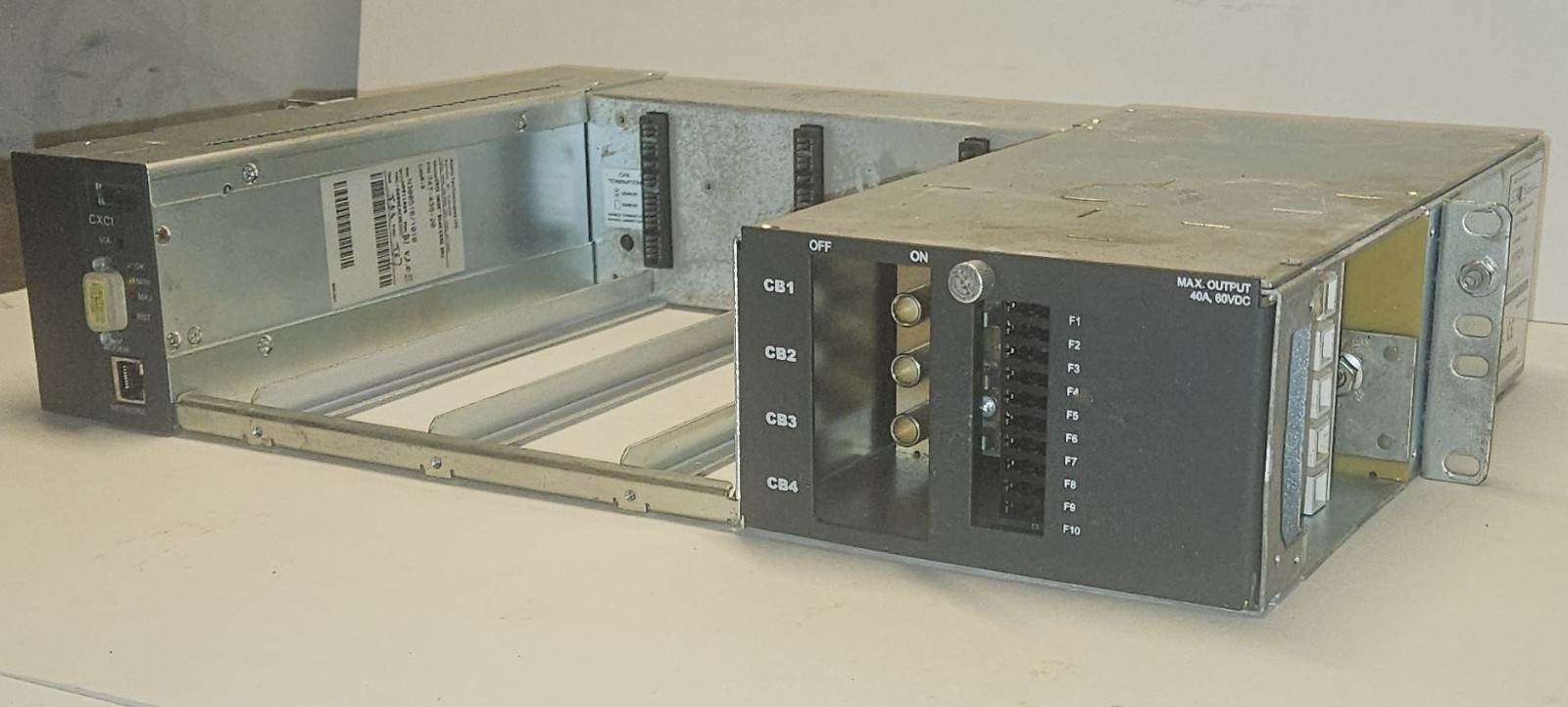 ALPHA CORDEX 030-727-20 MODULAR POWER SHELF 3Mdl 19″ 48V-650W 120-240VAC INPUT