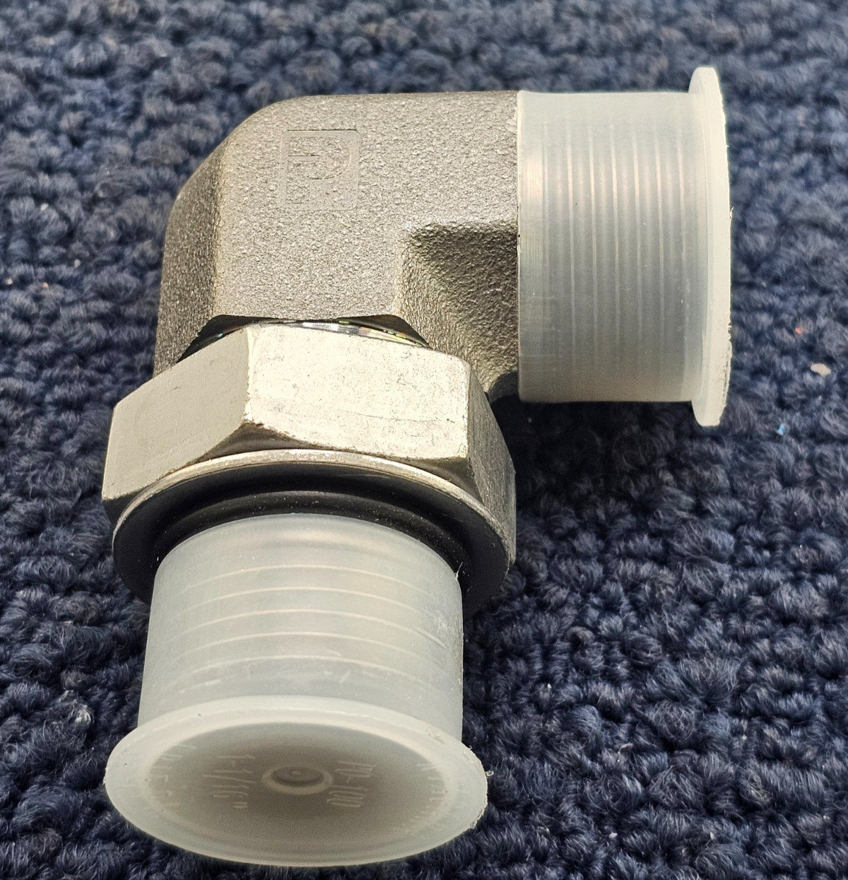 Parker 12 C50L0-S: STRAIGHT ELBOW SEAL-LOK-ORB ADJ 90 DEGREES