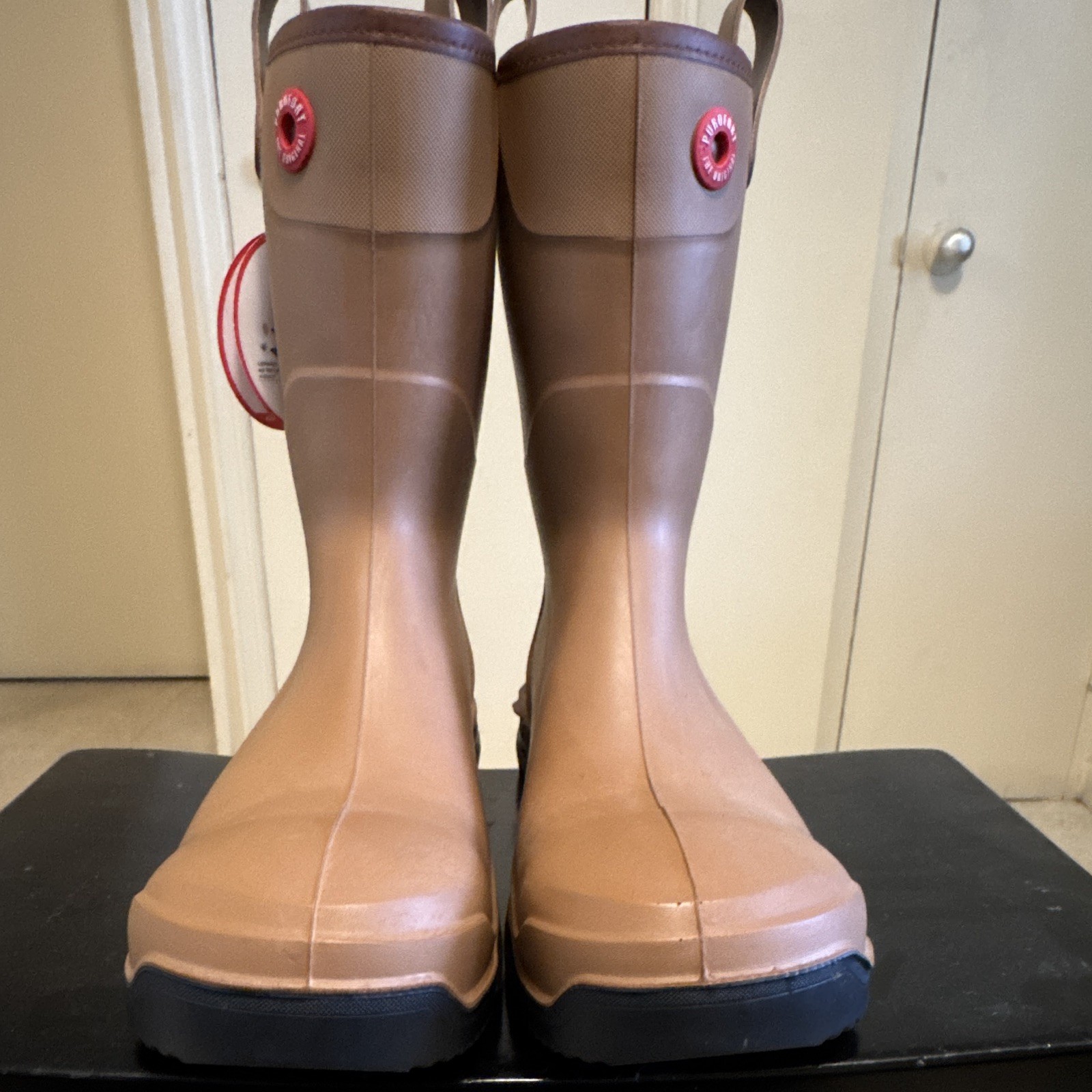 Dunlop Purofort RigPRO Waterproof Tan/Brown Work Boots Black Sole