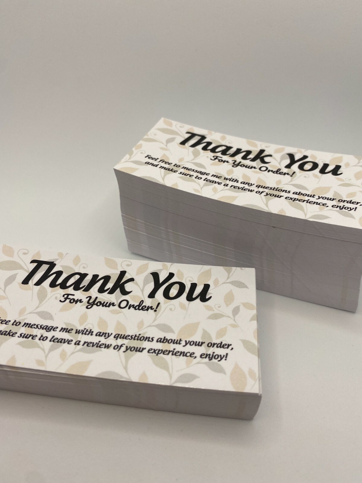 Small Business Thank You For Your Order Business Cards – 25/50/100/200 Pieces