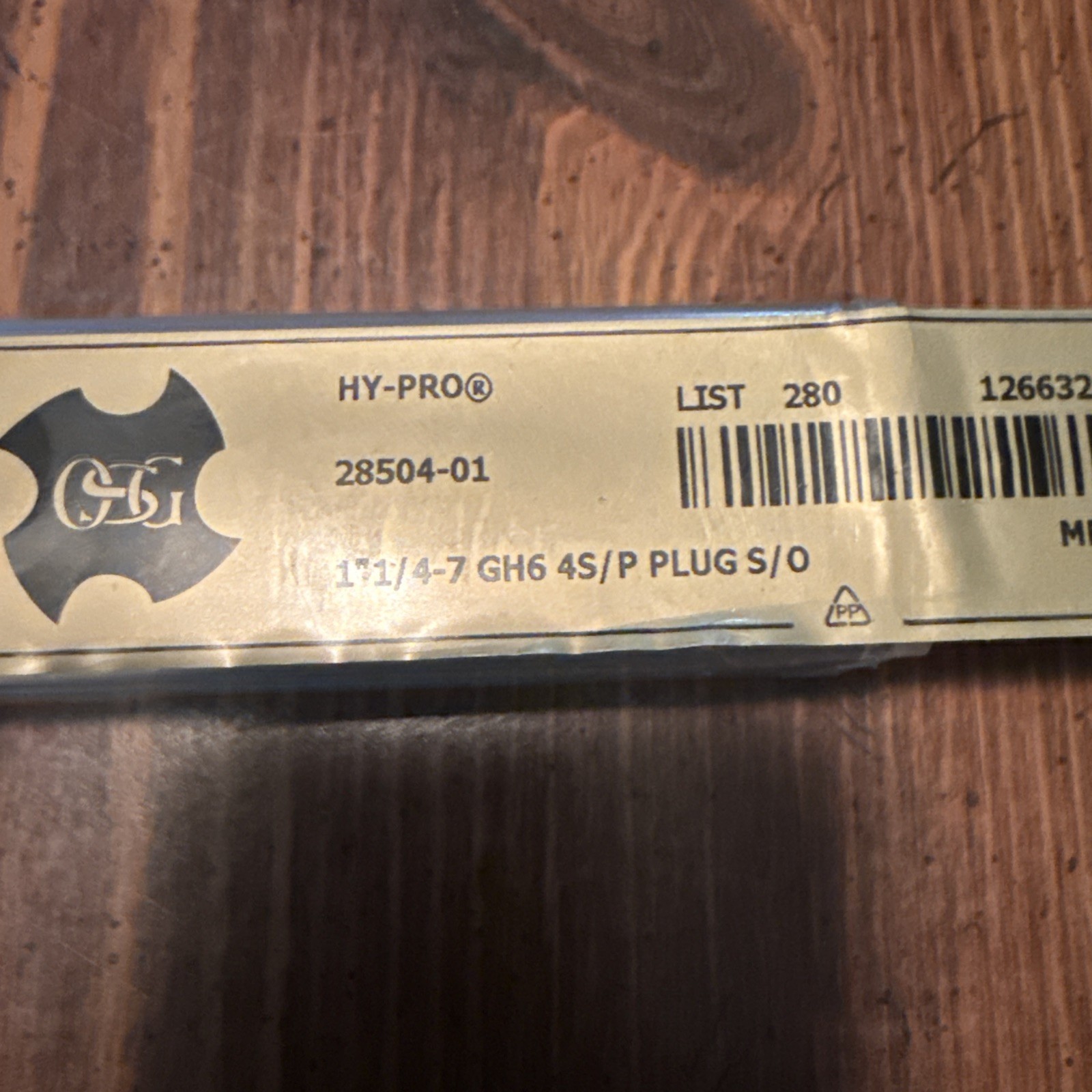 OSG TAP SPIRAL POINT 1-1/4″-7 H6 4 FLUTE HSS-E STEAM OXIDE OSG# 2850401