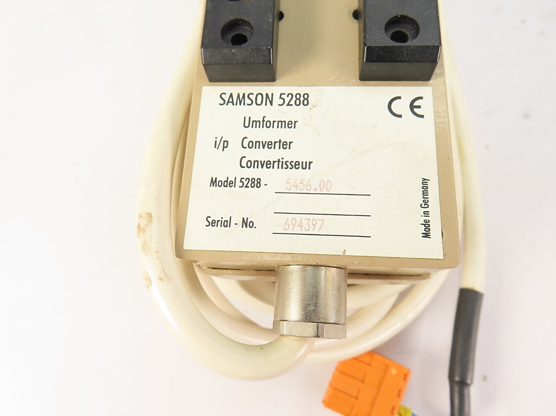 Samson 5288-5456.00 Samsomatic UmFormer Converter Input 0-20mA Output 0-4 Bar