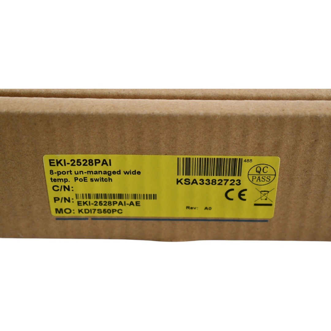 NEW Advantech EKI-2528PAI-AE Network Switch – Unmanaged 8 Ports IP30