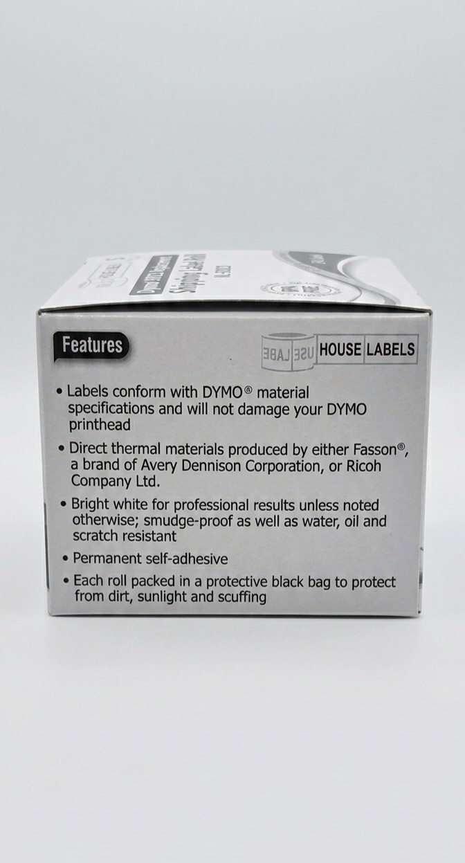 Compatible 2-1/8″ X 4″ Direct Thermal Labels Replacement for DYMO 30323 (8 Pc)