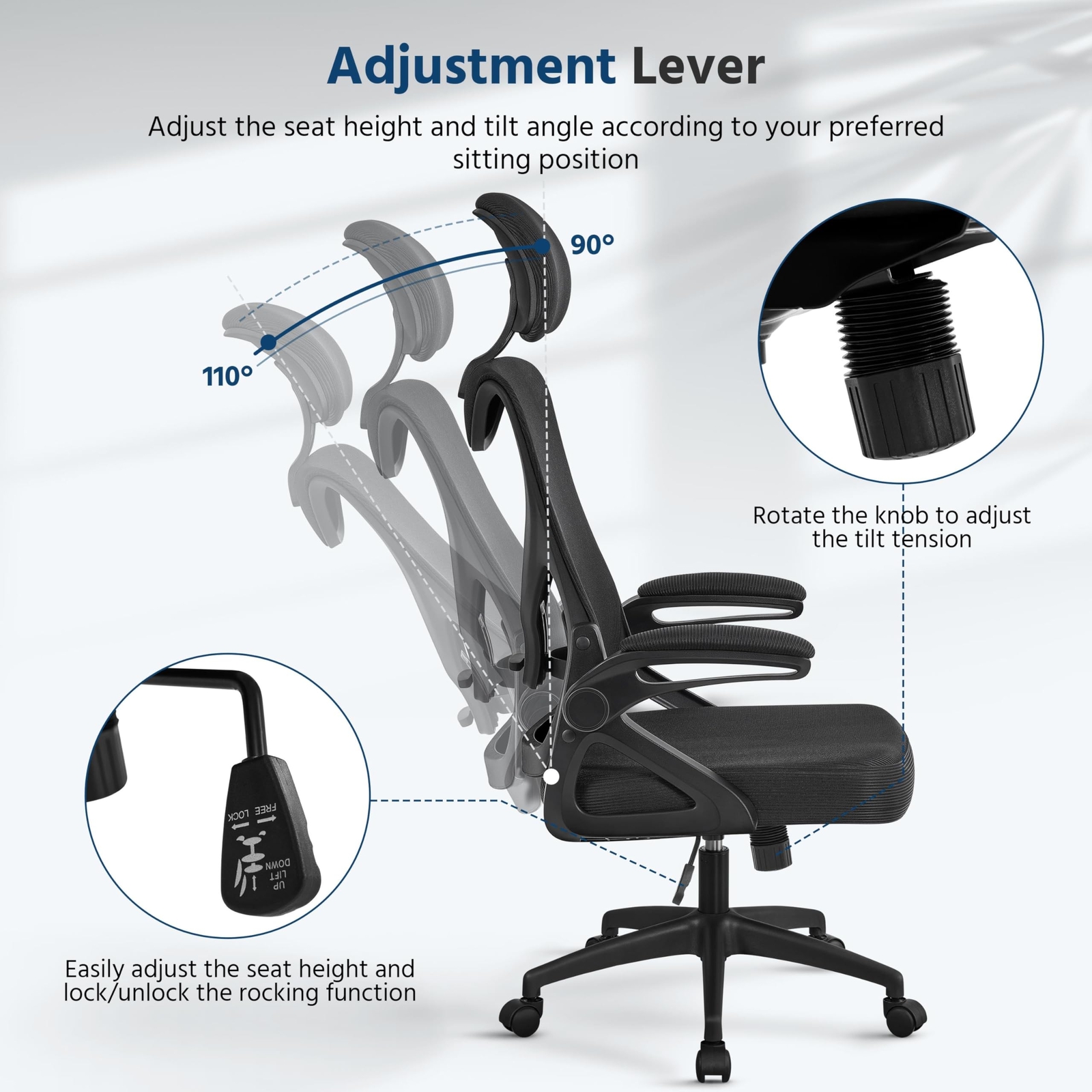 Silla De Oficina Escritorio Ergonomica Ajustable Comoda Moderna Barata En Oferta