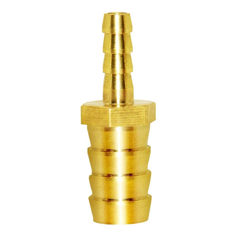 Joywayus Hose Barb Reducer 1/4″ to 5/8″ Fitting Reduce 1/4″x5/8″, Brass