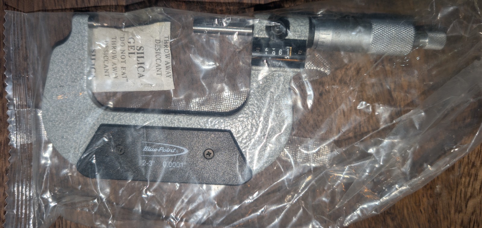 Snap-On Blue-Point 0-3″ Digit Micrometer Set NOS MIC103B (MISSING 1″ Standard)