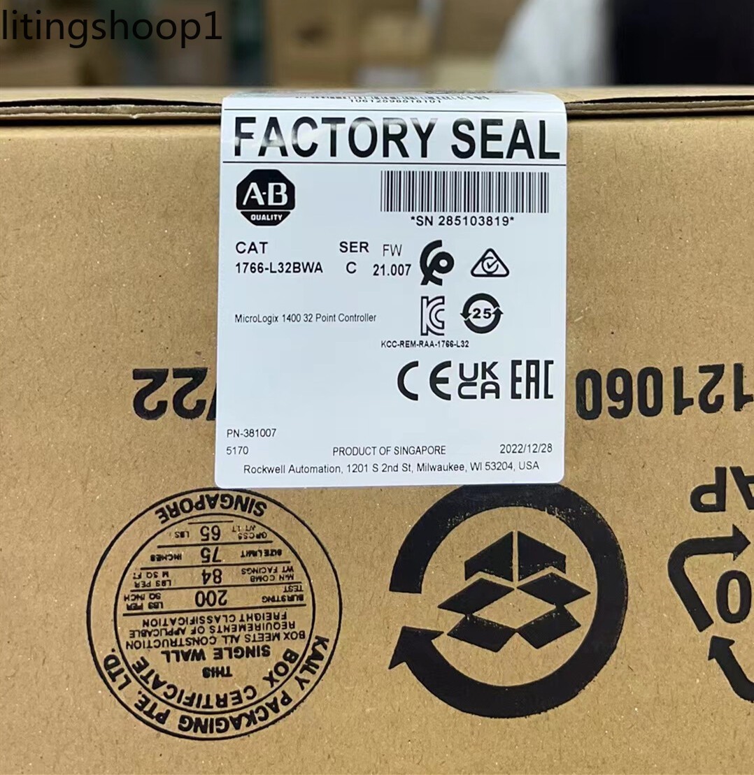 NEW Allen-Bradley 1766-L32BWA MicroLogix 1400 32 Point Controller 1766-L32BWA