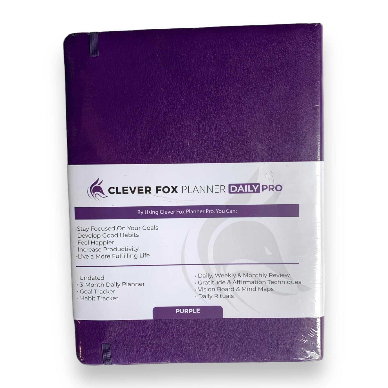 Clever Fox Planner Daily Pro Life Planner, Undated Daily Planner, Lasts 3 Months