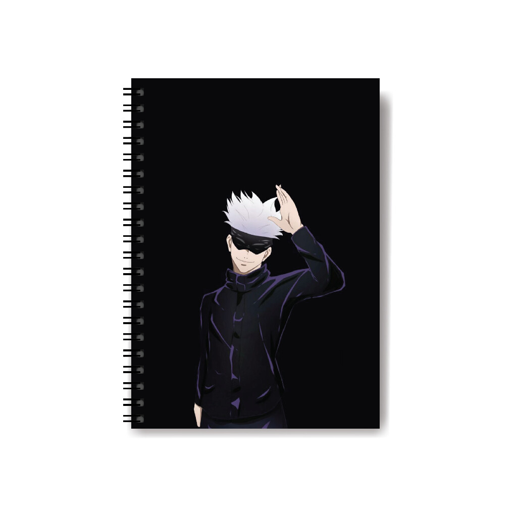 A5 Notebook Sidebind Anime Design Cardcover Book Lined Journal School Office