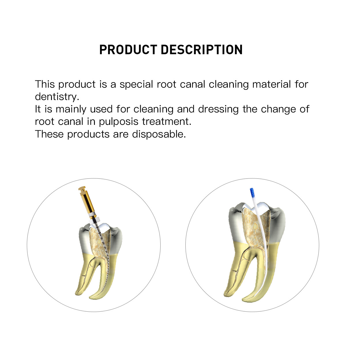 AZDENT Dental Endodontic Root Canal Absorbent Paper Points 0.04 Taper 15#-40#