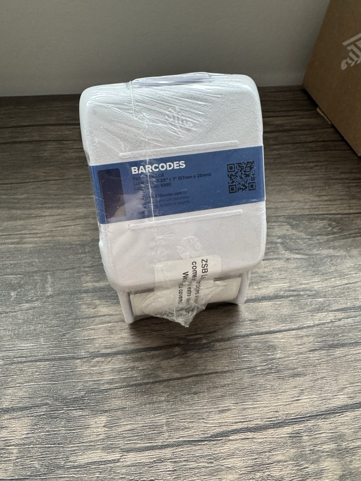 Zebra Barcode Label Cartridge 2.25” x 1” 1000 Labels Per Roll, Part# ZSB-LC6