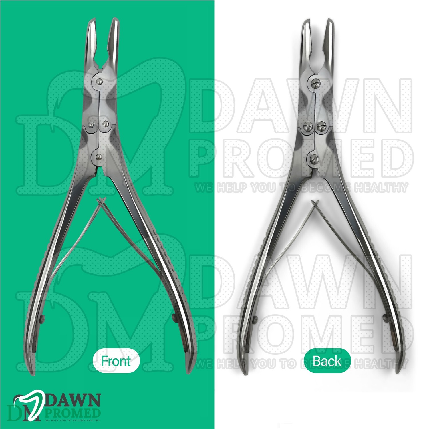 Beyer Bone Rongeur Curved 3.5mm Bite 7″ Double Action Orthopedic Instruments