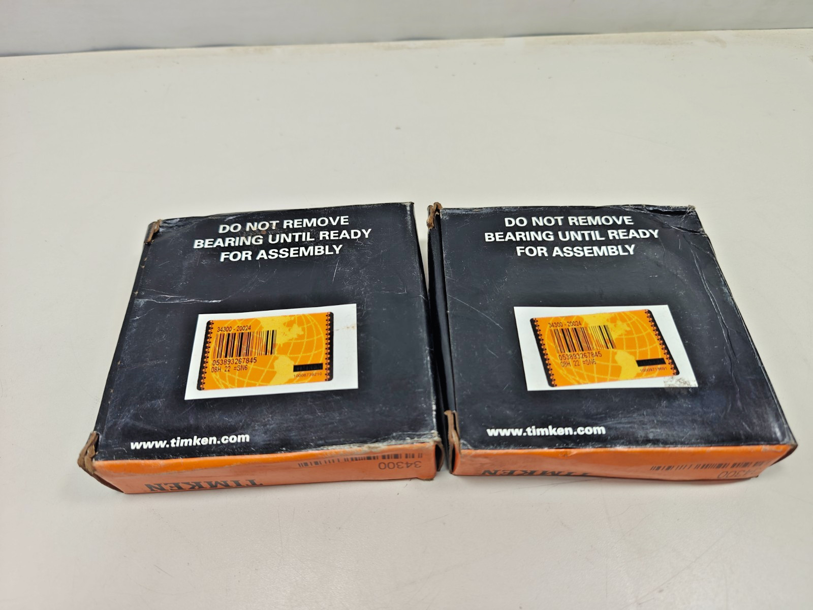 (2PCs) 34300 Timken New Tapered Roller Bearing Cone Timken 34300-20024 USA