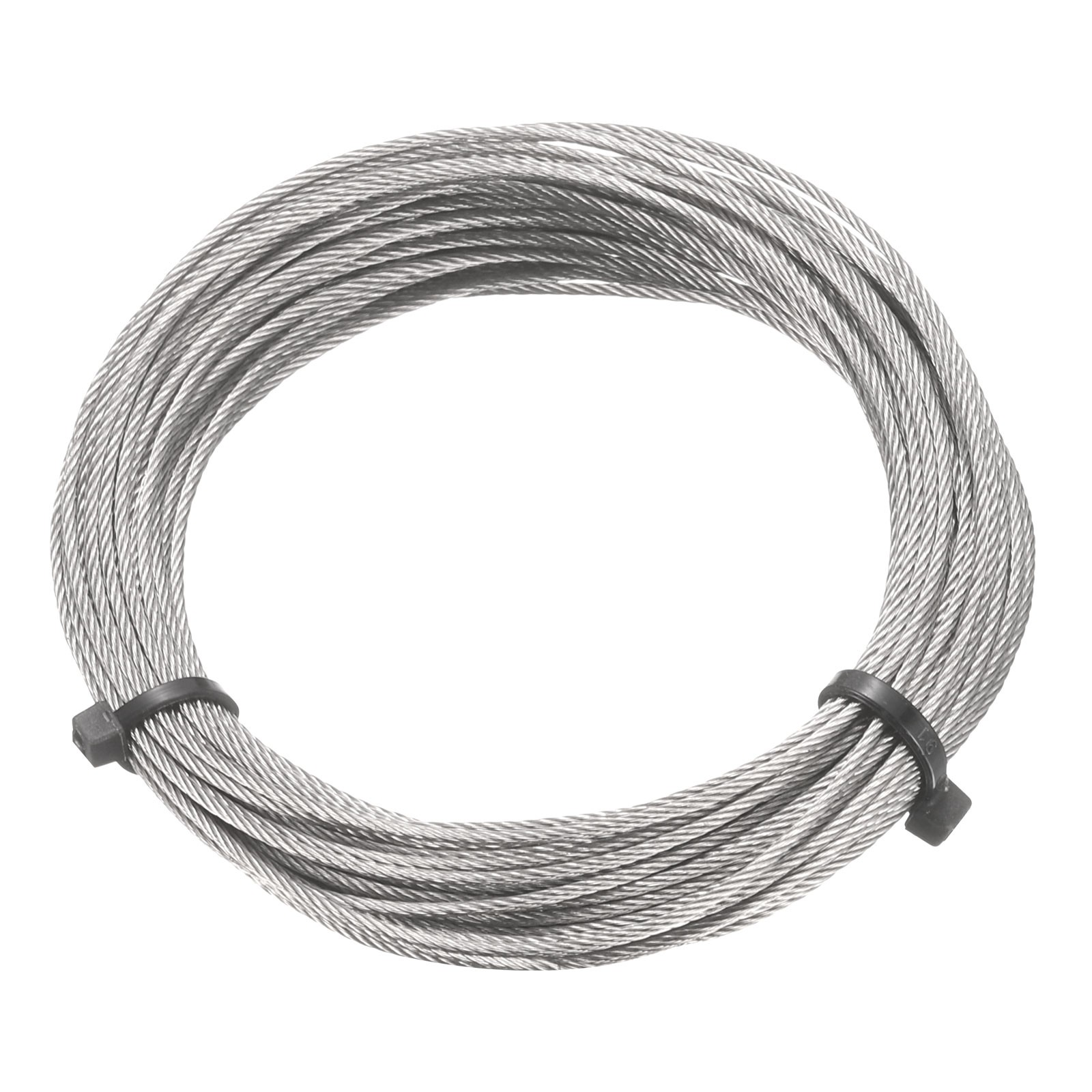 33ft (10M) 1.2mm Stainless Steel Wire Rope 7×7 Strand with 20pcs Loop Sleeves