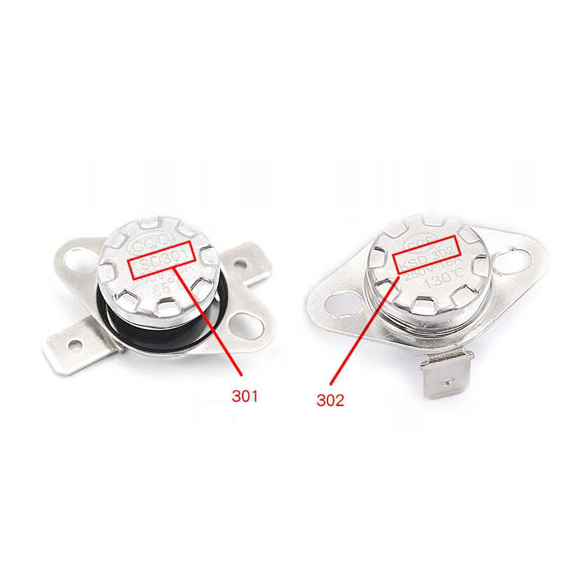 Temperature Control Switch KSD301 302 40-190℃ Normally Open / Close 250V 10A 16A