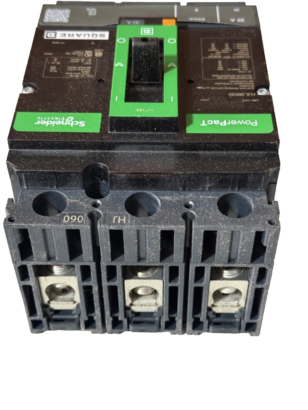 (1) Square D HJL36030 3p 600v 30a 65k Circuit Breaker NEW IN BOX