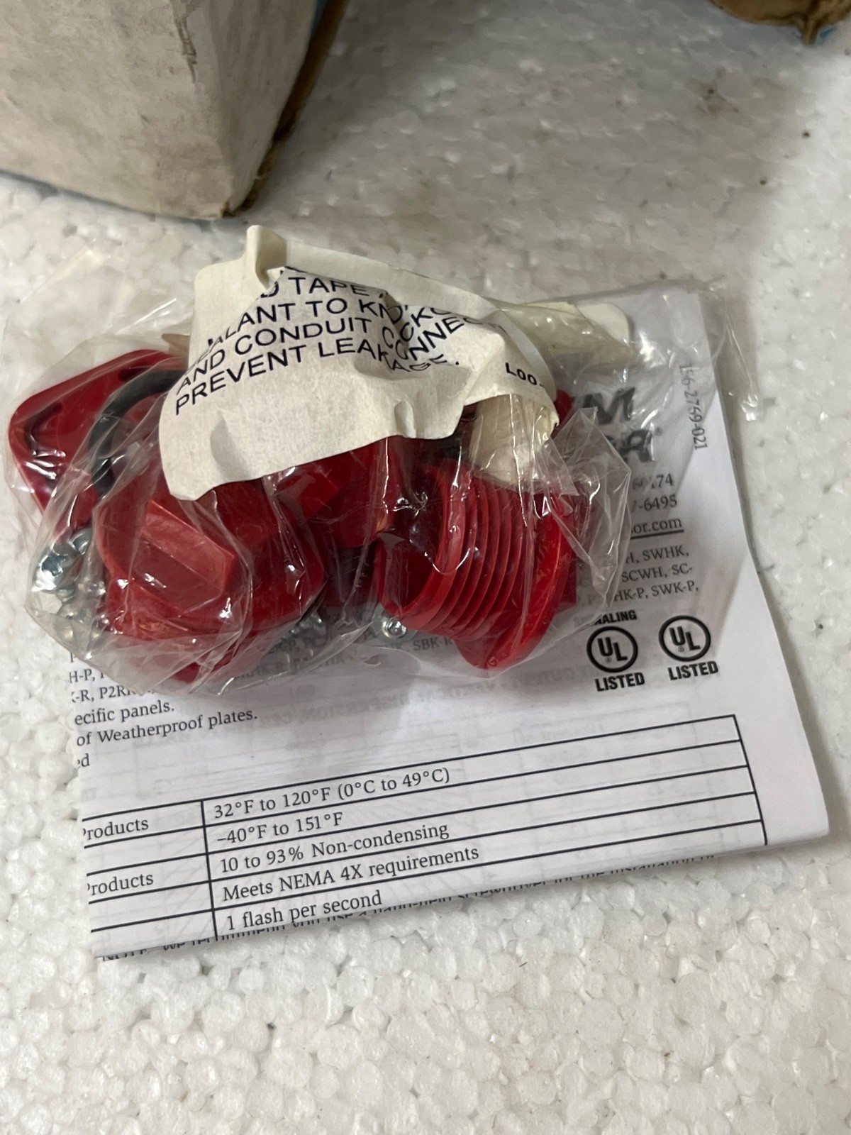 System Sensor P2RK Horn Strobe 2W STD CD RED OUTDOOR