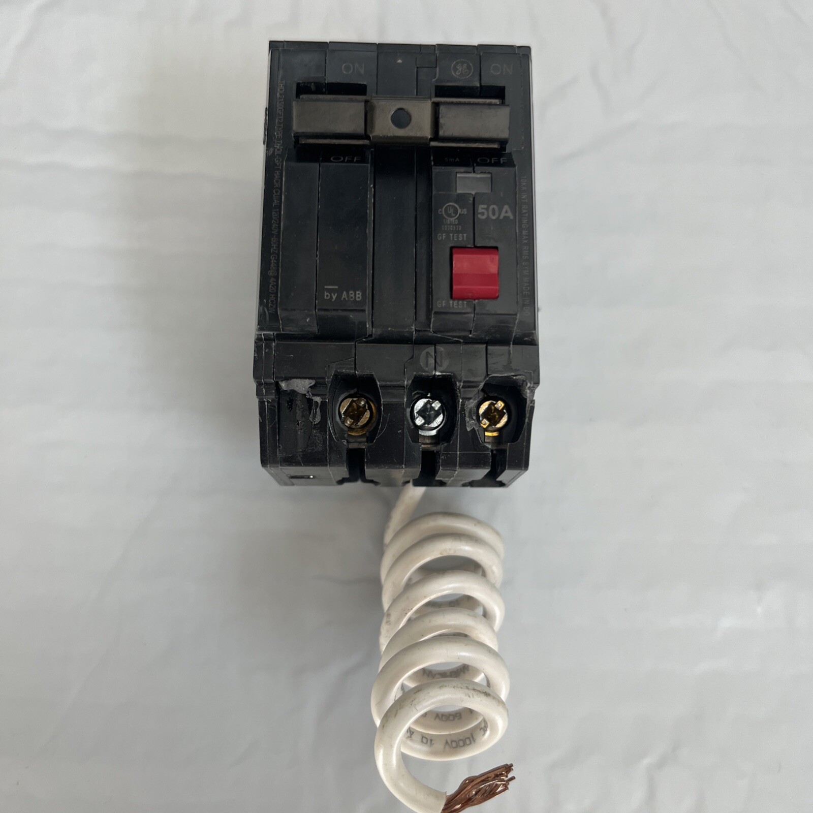 GE 50 Amp 240-Volts Double Pole Ground Fault Breaker with Self-Test