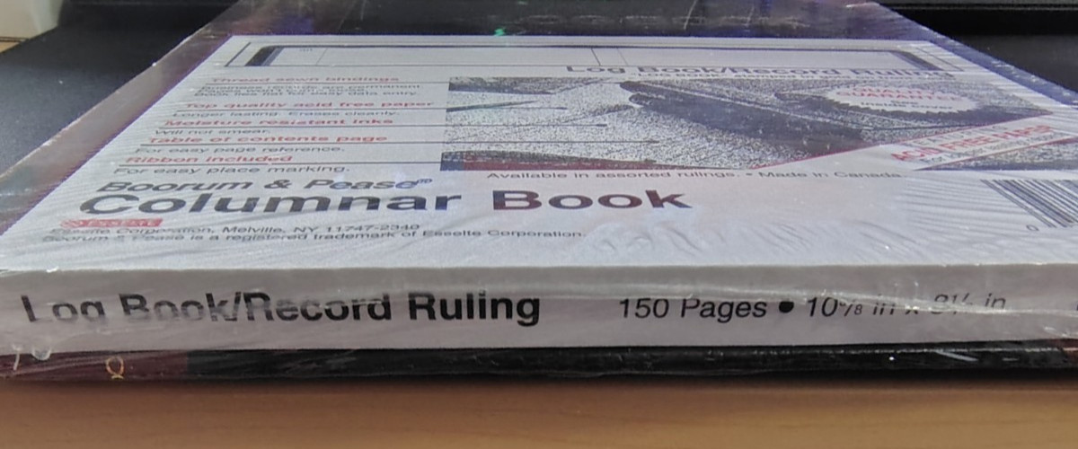 Boorum & Pease Columnar Record Ruling Book G21-150-R 150 Pages B13