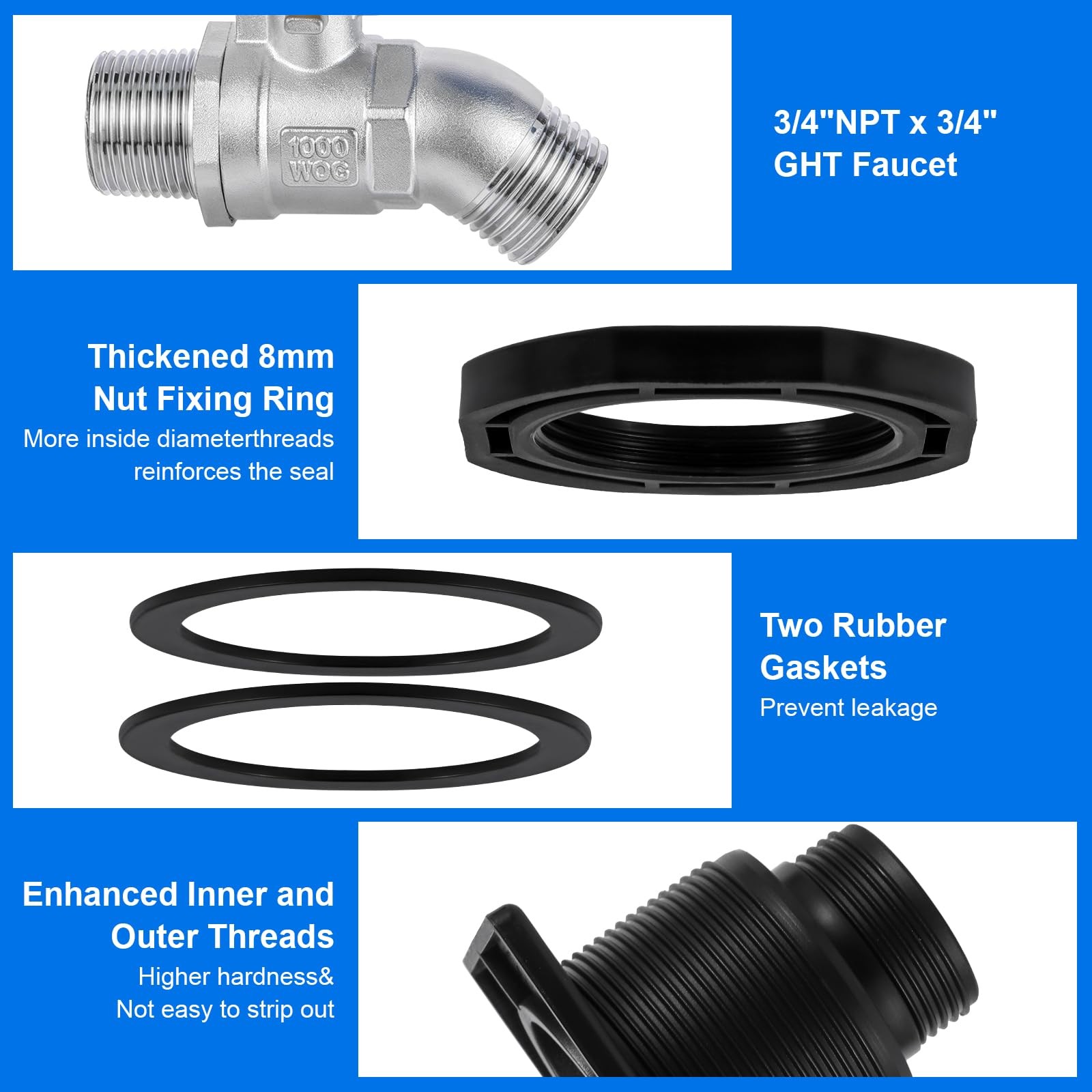 Stock Tank Drain Plug Kit for rubbermaid Stock Tank Drain Plug（for rubbermaid…