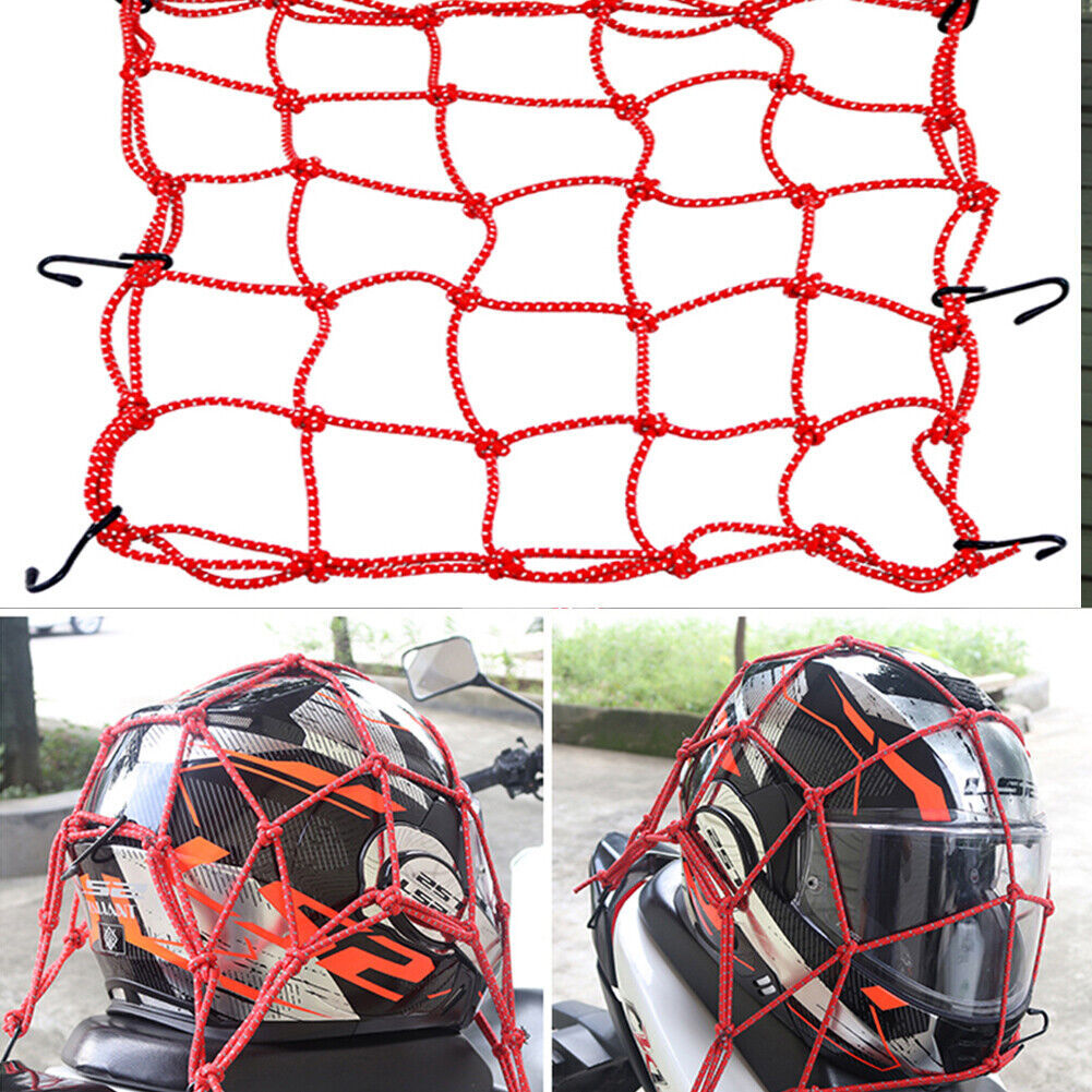 15″X15″ Small Elastic Cargo Bungee Net with 6 Hooks for Bike Bicycle Motorcycle