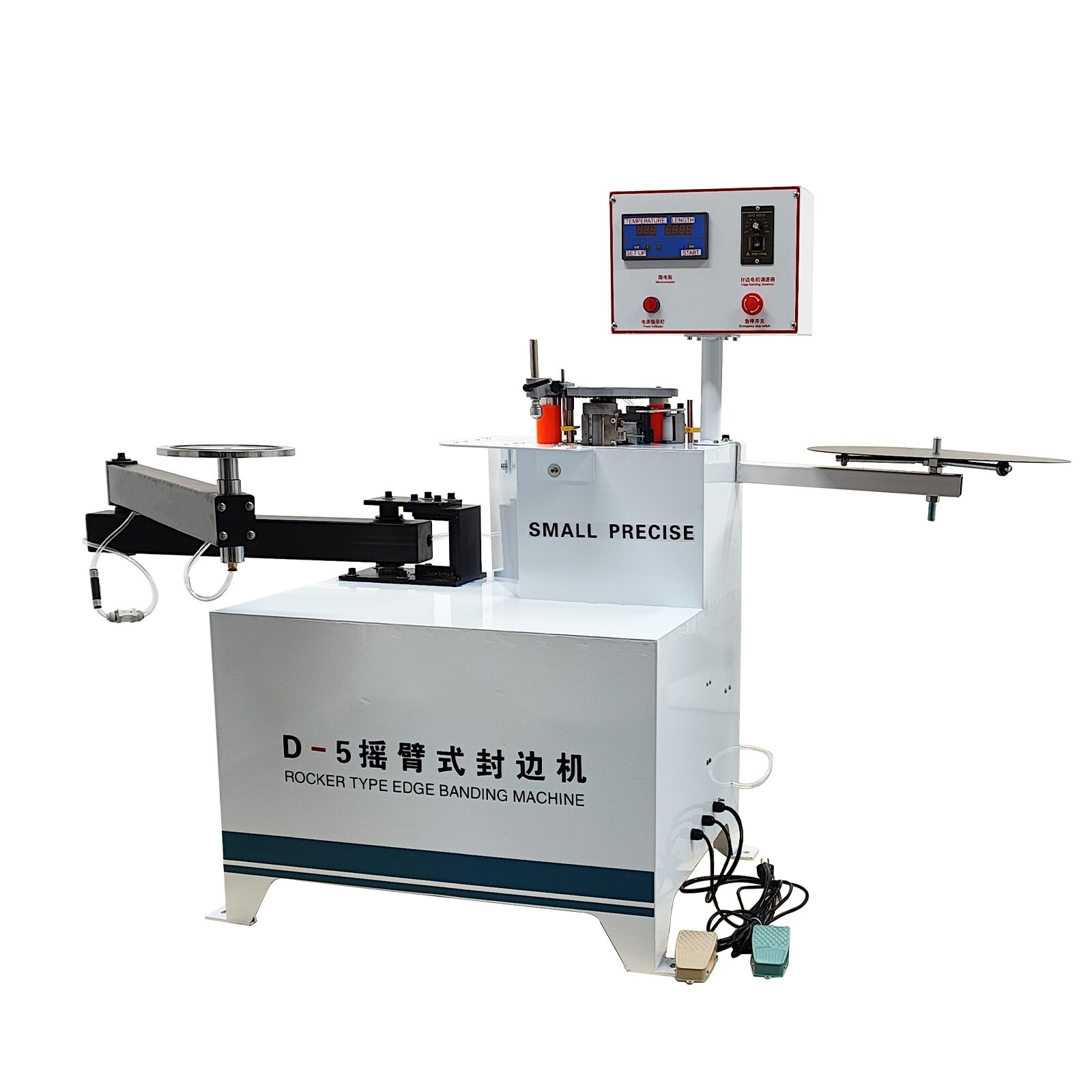 Automatic Curved Straight Line Wood Working Edge Banding Machine 220V Swing Arm