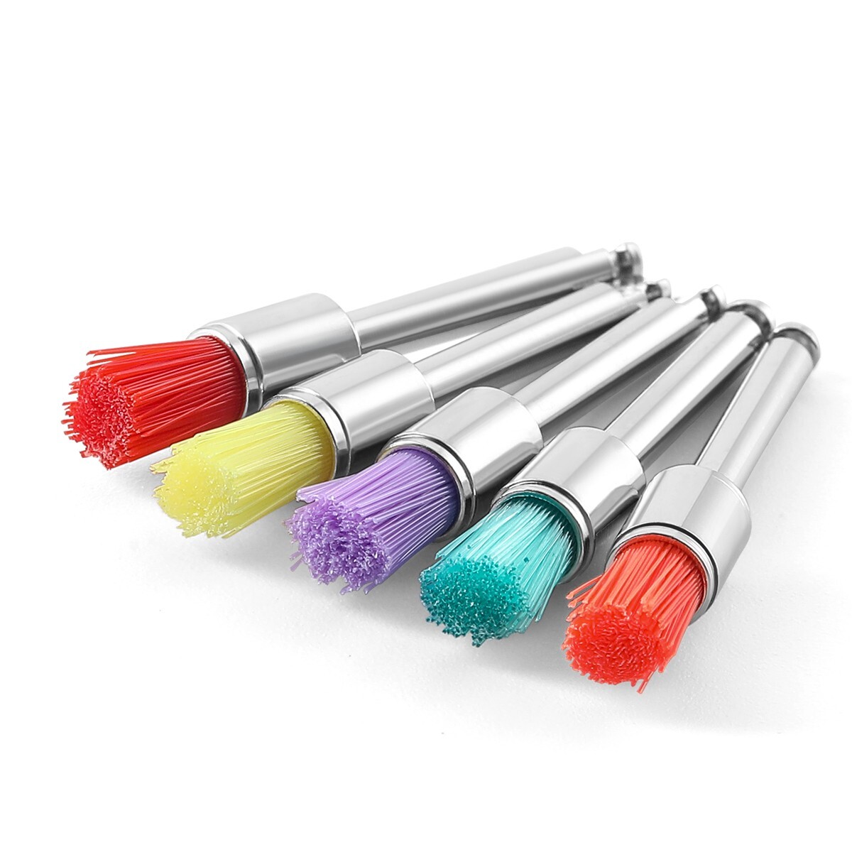 100pcs AZDENT Dental Colorful Nylon Prophy Brushes Flat Latch Type RA PB-330