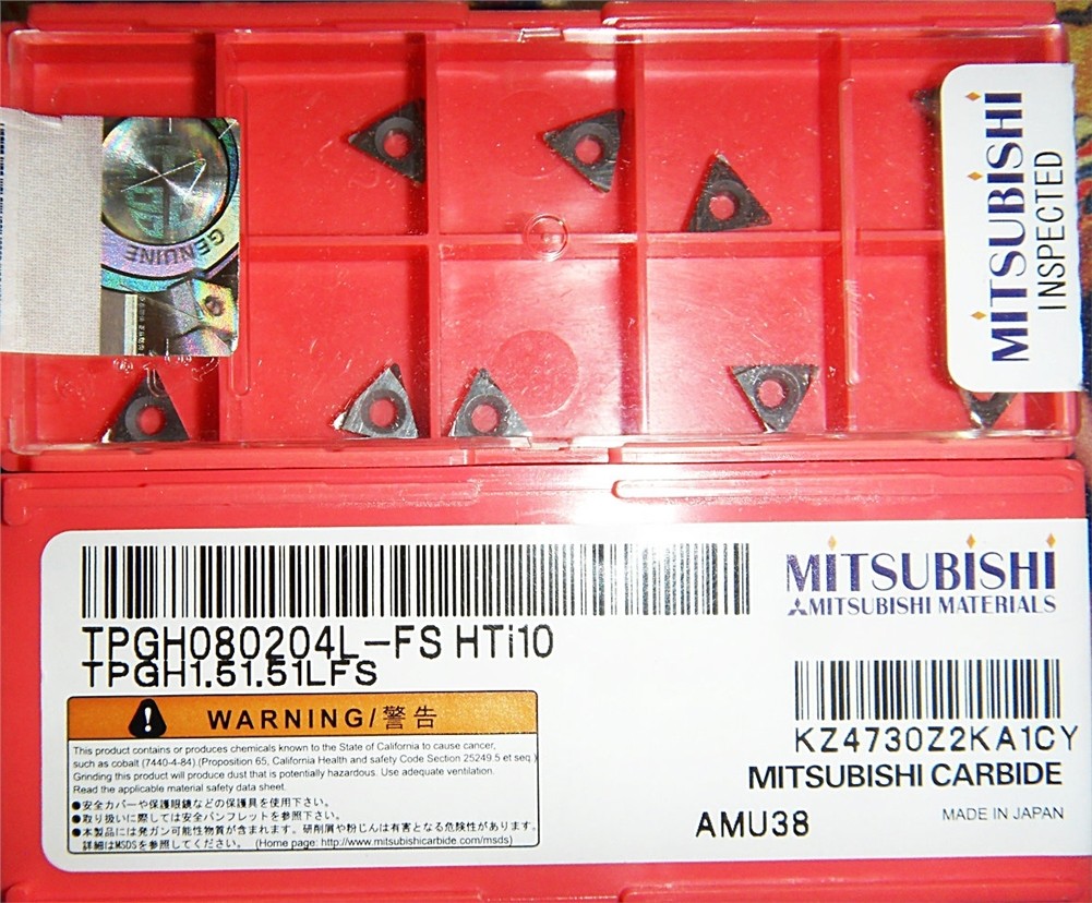 10Pcs Brand New HTI10 Mitsubishi TPGH080204L-FS Nc Blade qq