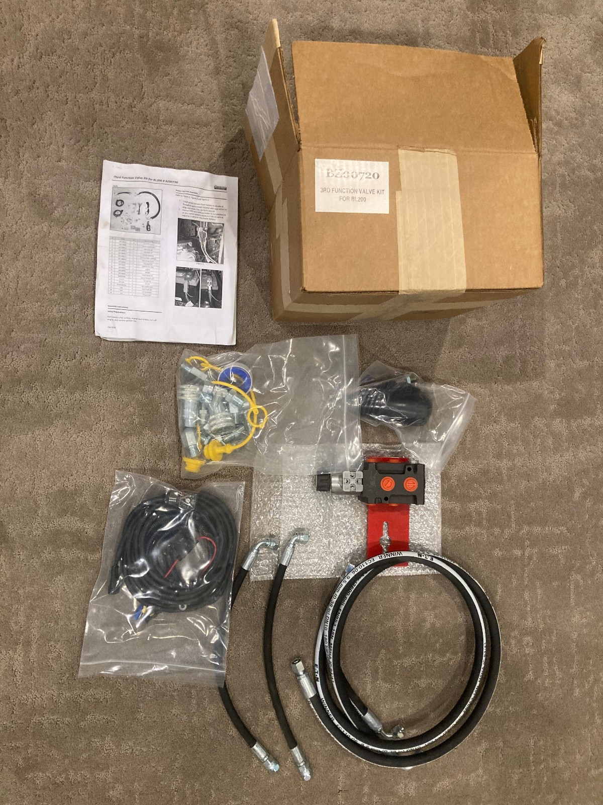 3rd FUNCTION VALVE KIT / BRANSON OEM #BZ00720