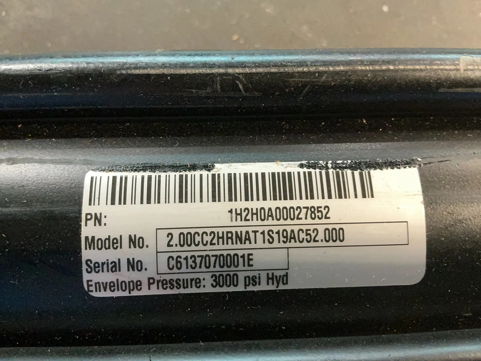 PARKER CYLINDER 2.00CC2HRNAT1S19AC52.000