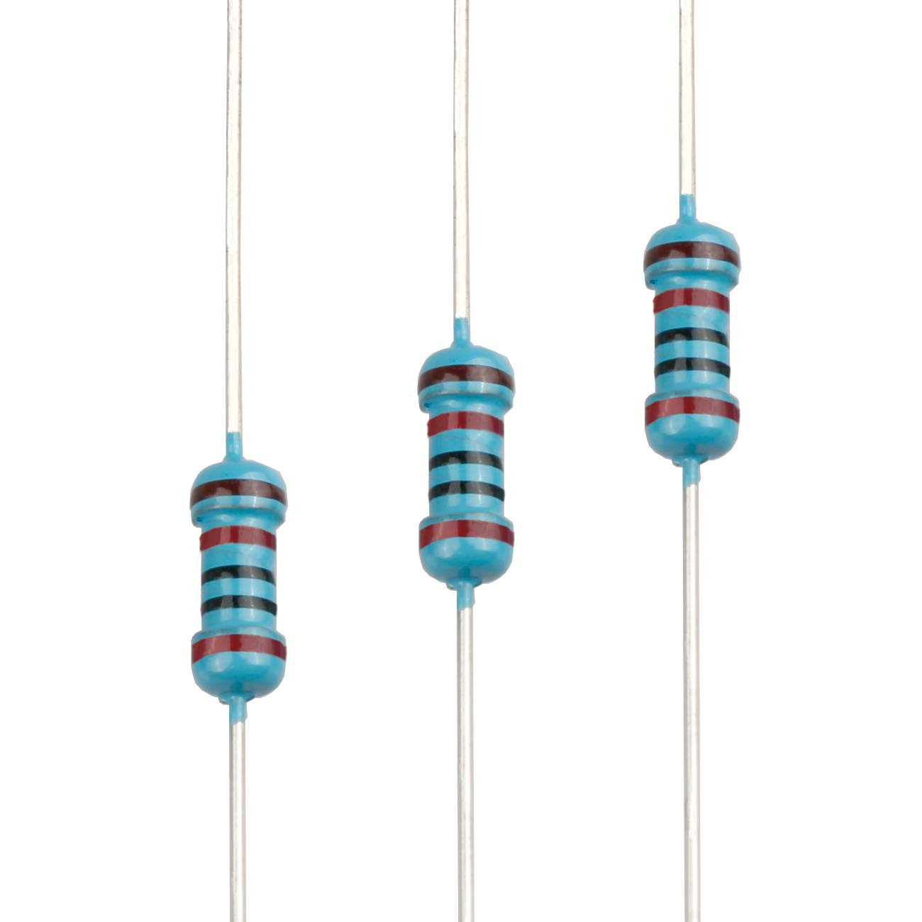100Pcs 2.4 Ohm Resistor 1/4W (0.25 Watt) ±1% Tolerance Metal Film Fixed Resistor