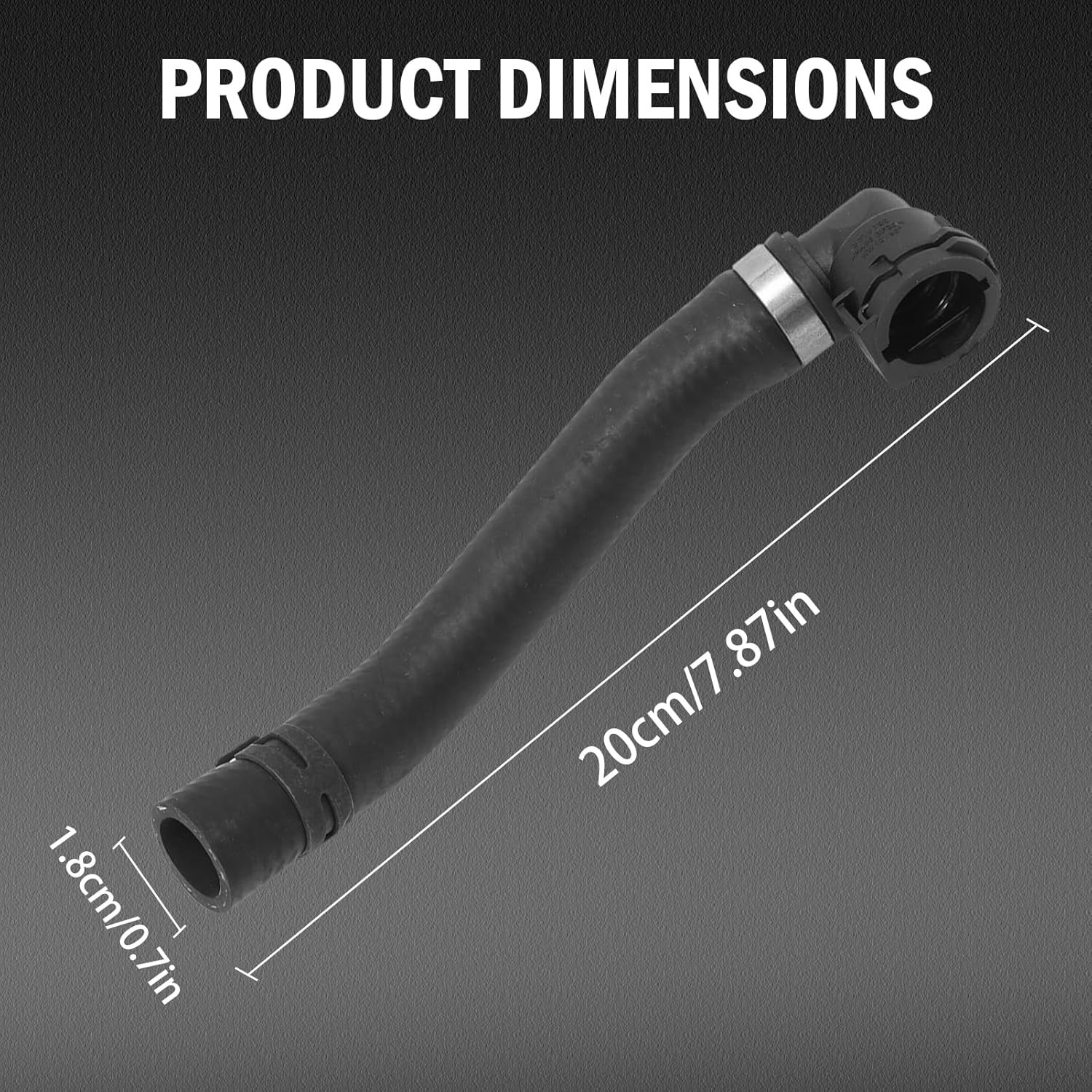 11537600674 Turbo Coolant and Expansion Tank Hose Compatible with MINI R55 R56 R